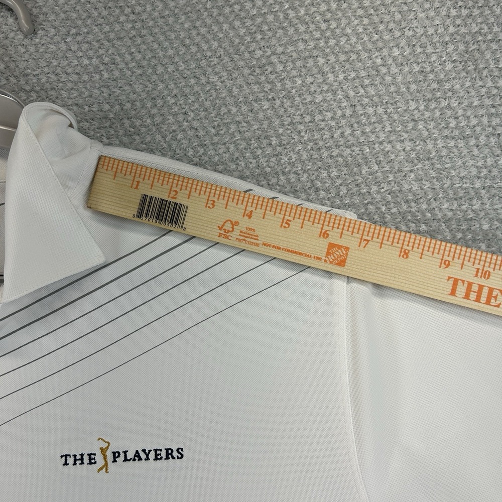 Nike Polo Shirt Mens XL White Striped TPC Sawgrass Players Championship Golf - Picture 16 of 16